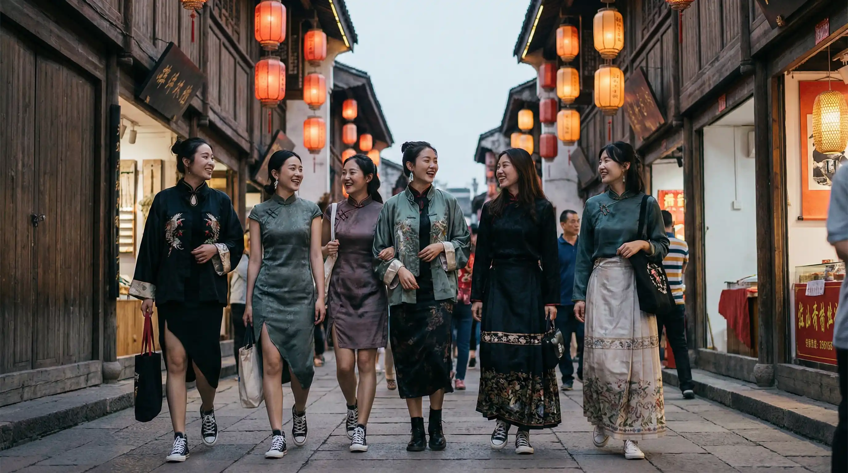 少女秩序小鱼 新中式时尚穿搭街拍